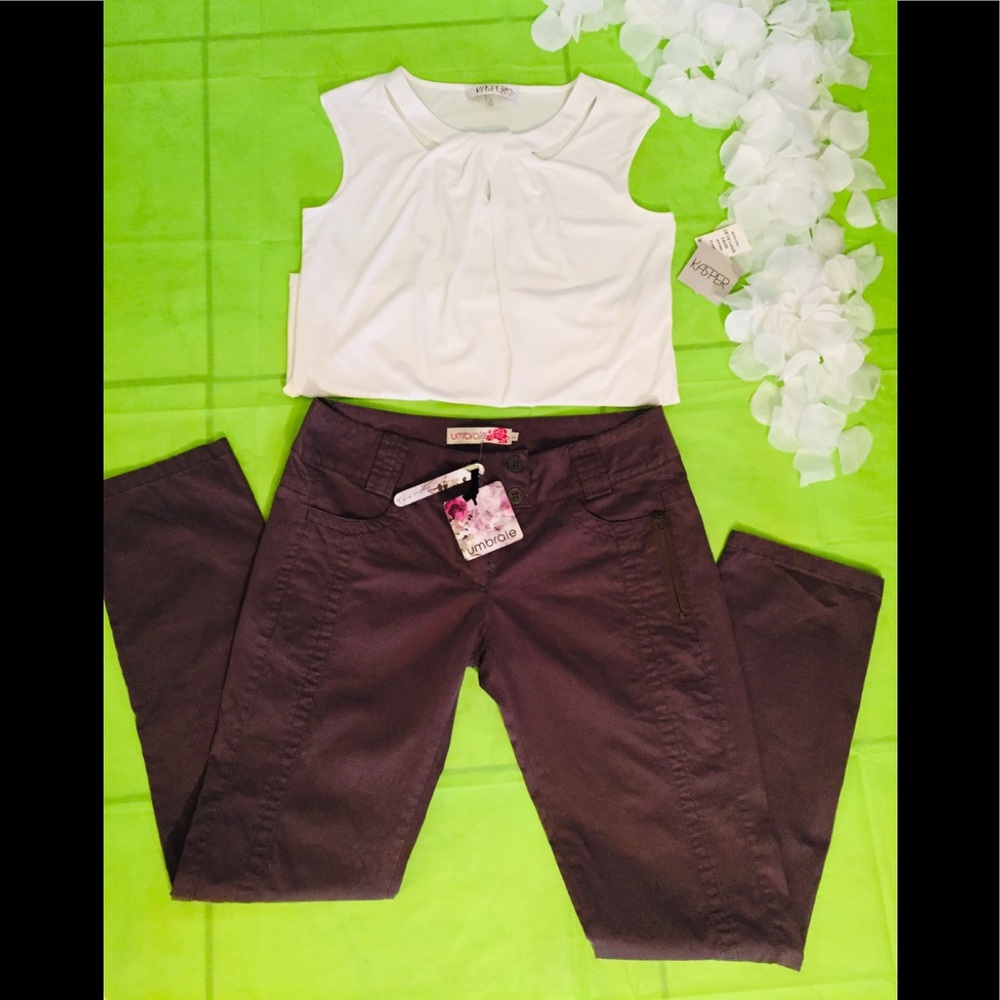 Umbrale low cut trousers size 44 Eur. coffee color